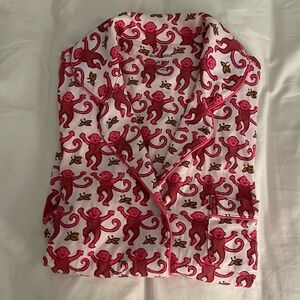 Roller Rabbit pink monkey pjs